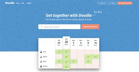 datum prikken doodle|Scheduling with the free Doodle software